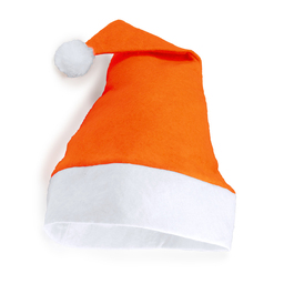 Рождественская шапка SANTA оранжевая для нанесения логотипа