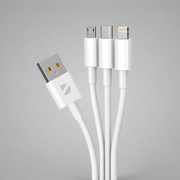 Дата-кабель 3 в 1: micro USB, USB-C, Ligthning, 1.2м для нанесения логотипа