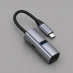 USB-хаб 3 в 1 USB-C - USB-A3.0 + USB-C PD100Вт + HDMI для нанесения логотипа