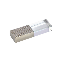 USB 2.0- флешка на 16 Гб кристалл в металле для нанесения логотипа