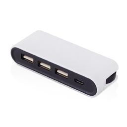 USB-хаб «Hubix» с коннектором 2-в-1 USB-C и USB-A, 2.0 для нанесения логотипа