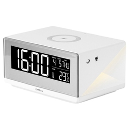 Часы с беспроводным зарядным устройством «Timebox 2» для нанесения логотипа