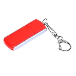 USB 2.0- флешка промо на 16 Гб с прямоугольной формы с выдвижным механизмом для нанесения логотипа