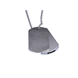 USB 2.0-флешка на 128 Гб в виде армейского жетона для нанесения логотипа