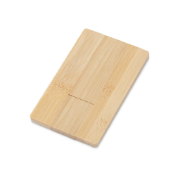 USB 2.0- флешка на 32 Гб «Bamboo Card» для нанесения логотипа