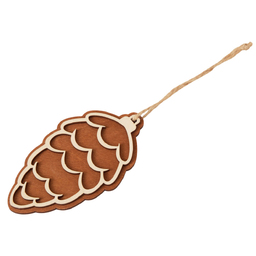 Деревянная подвеска на елку «Cedar» для нанесения логотипа