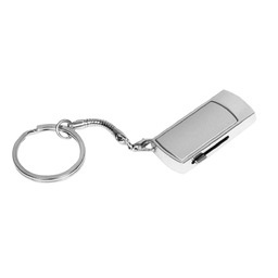 USB 2.0- флешка на 16 Гб с выдвижным механизмом и мини чипом для нанесения логотипа