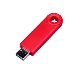 USB 2.0- флешка промо на 32 Гб прямоугольной формы, выдвижной механизм для нанесения логотипа