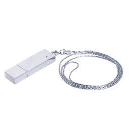 USB 2.0- флешка на 32 Гб в виде металлического слитка для нанесения логотипа