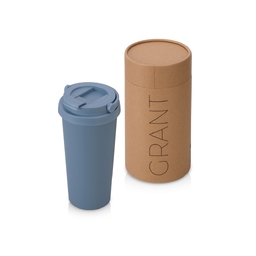 Вакуумная термокружка «Grant», soft-touch, тубус для нанесения логотипа