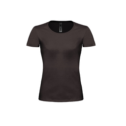 Футболка женская Exact 190 Top/women, черная/black, размер M для нанесения логотипа