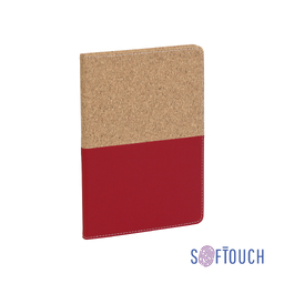 Блокнот "Фьюджи" уценка, формат А5, покрытие soft touch+пробка для нанесения логотипа