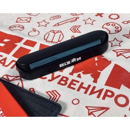Парковочная визитка Litera, черная, мерч Бизон для нанесения логотипа