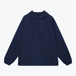 Ветровка (анорак) оверсайз унисекс Риссман (Rissman), темно-синяя, размер XL/XXL