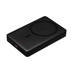 Внешний аккумулятор Атлантис Плюс PD (Atlantis PD Plus) 10000mAh с функцией беспроводной зарядки 15W, черный для нанесения логотипа