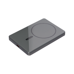Внешний аккумулятор Оникс PD (Onyx PD) 5000mAh с функцией беспроводной зарядки 15W, серый для нанесения логотипа