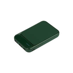 Внешний аккумулятор с подсветкой Старлайт PB (Starlight PB) 5000 mAh, зеленый для нанесения логотипа