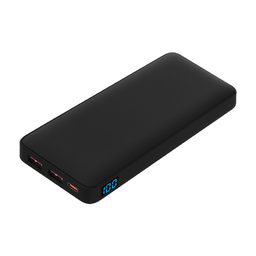 Внешний аккумулятор с подсветкой Анкор Плюс PD (Ancor PD Plus)10000 mAh, черный для нанесения логотипа