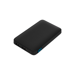 Внешний аккумулятор с подсветкой Анкор (Ancor) 5000 mAh, черный для нанесения логотипа