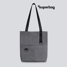 Шоппер Superbag ZIP, с двумя карманами и молнией (серый)