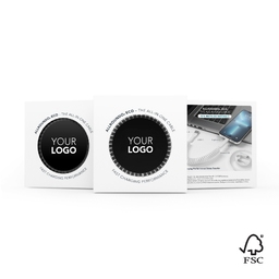 Кабель VONMAHLEN allroundo® eco 6 в 1 с быстрой зарядкой, 90 см для нанесения логотипа