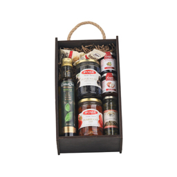 Подарочный набор деликатесов №115 "Genovese", 7 продуктов (Коричневый) для нанесения логотипа