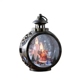 Рождественский фонарик с подсветкой "Severus" со светодиодной подсветкой (коричневый) для нанесения логотипа