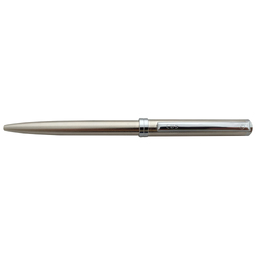 Шариковая авторучка в металлическом корпусе из латуни "DELGADO STEEL FINISH/CHROME" CBS (серебристый) для нанесения логотипа