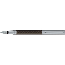 Перьевая ручка из металла в комбинации с лёгким карбоном "Fountain Pen" (черный) для нанесения логотипа