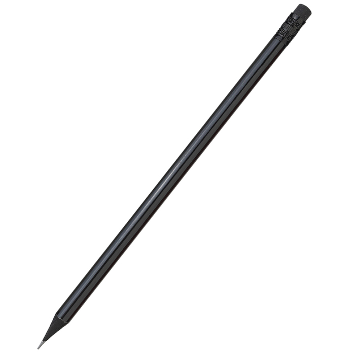 Карандаш с цветным корпусом Negro, черный для нанесения логотипа