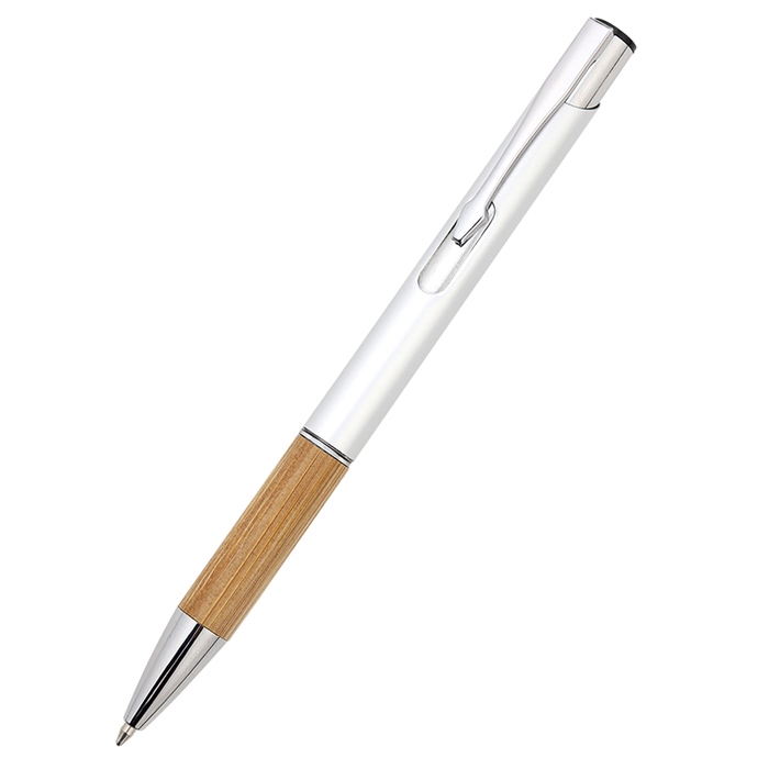 Ручка металлическая Вайли, серебро для нанесения логотипа