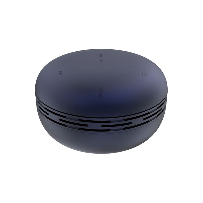 Беспроводная Bluetooth колонка Burger Inpods TWS софт-тач, темно-синяя для нанесения логотипа