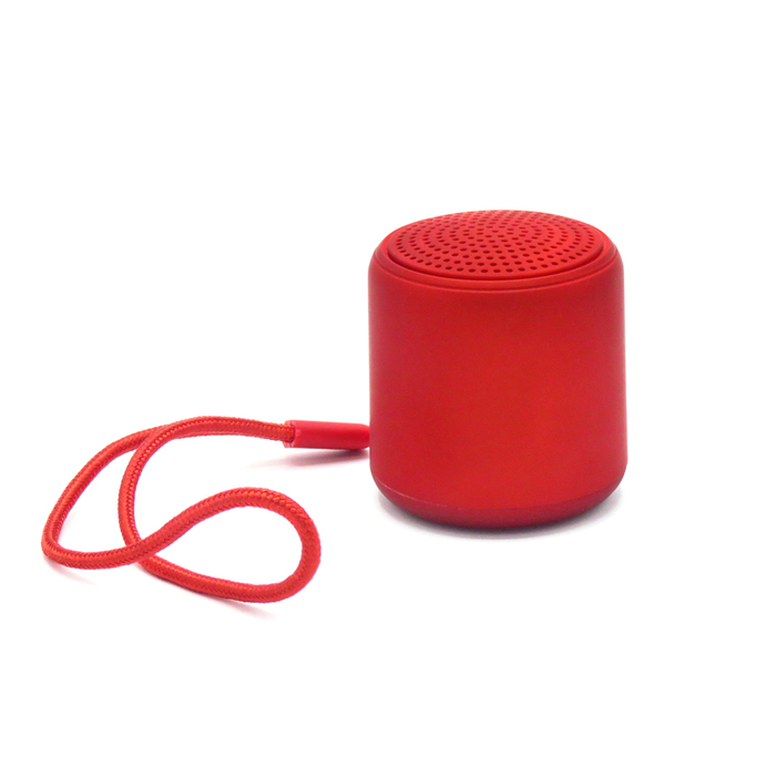 Беспроводная Bluetooth колонка Music TWS софт-тач, красная-S для нанесения логотипа