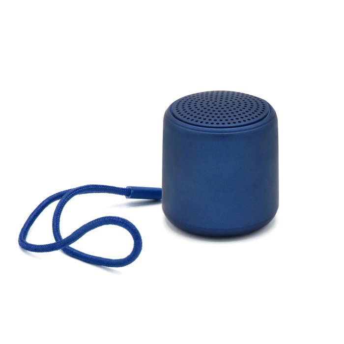 Беспроводная Bluetooth колонка Music TWS софт-тач, темно-синяя-S для нанесения логотипа