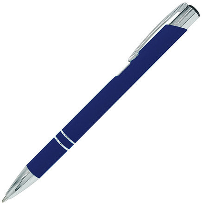 Ручка шариковая Legend Soft Touch, темно-синяя 281 С для нанесения логотипа