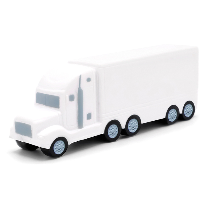 Антистресс Truck, белый для нанесения логотипа