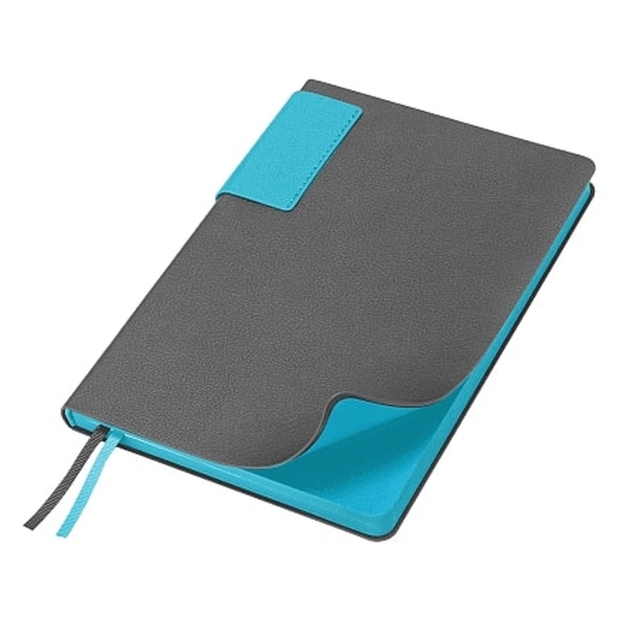 Ежедневник Flexy Star Sivilia Grey Edition Color А5, серо-голубой, недатированный в гибкой обложке для нанесения логотипа