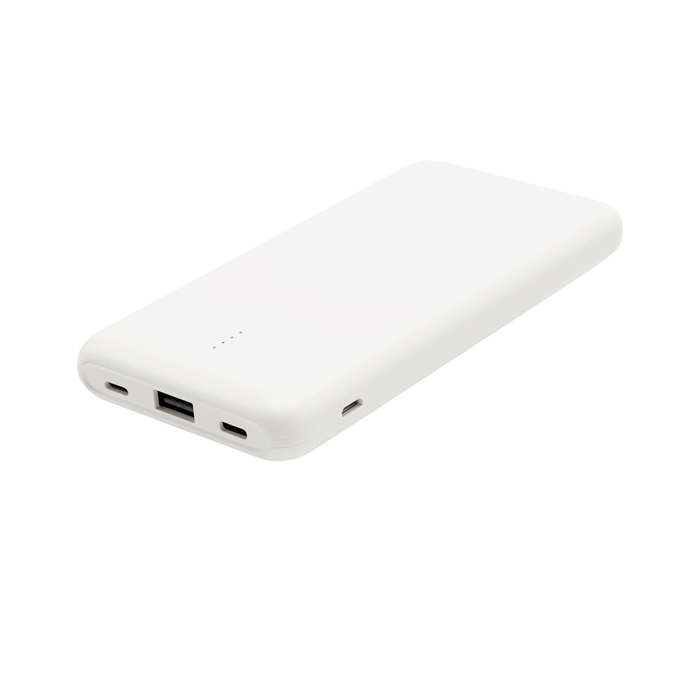 Внешний аккумулятор Saming, 10000mAh, белый для нанесения логотипа
