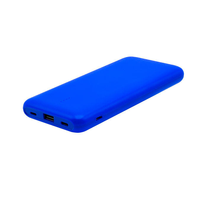 Внешний аккумулятор Saming, 10000mAh, синий для нанесения логотипа