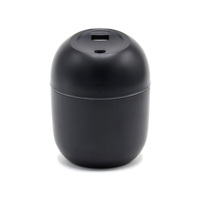 Светодиодный USB увлажнитель Egg с подсветкой, черный-S для нанесения логотипа