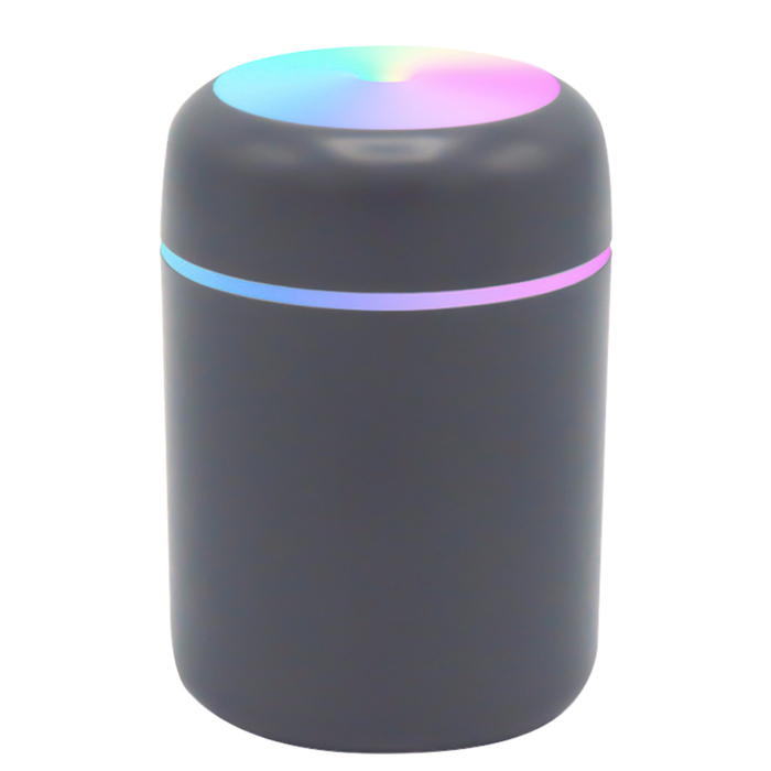 Светодиодный USB увлажнитель Aroma, серый для нанесения логотипа