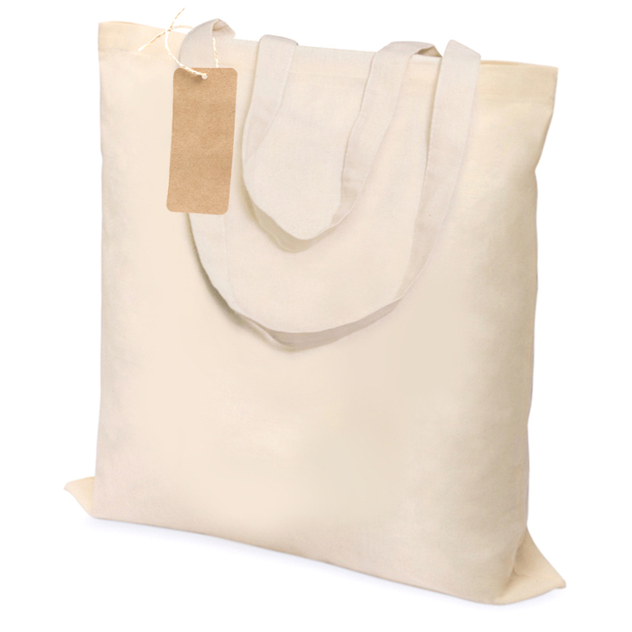 Сумка хозяйственная Bagsy easy To Go 105 г/м2, бежевая для нанесения логотипа