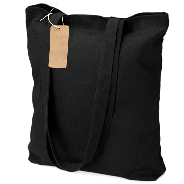 Сумка хозяйственная Bagsy easy To Go 105 г/м2, чёрная для нанесения логотипа
