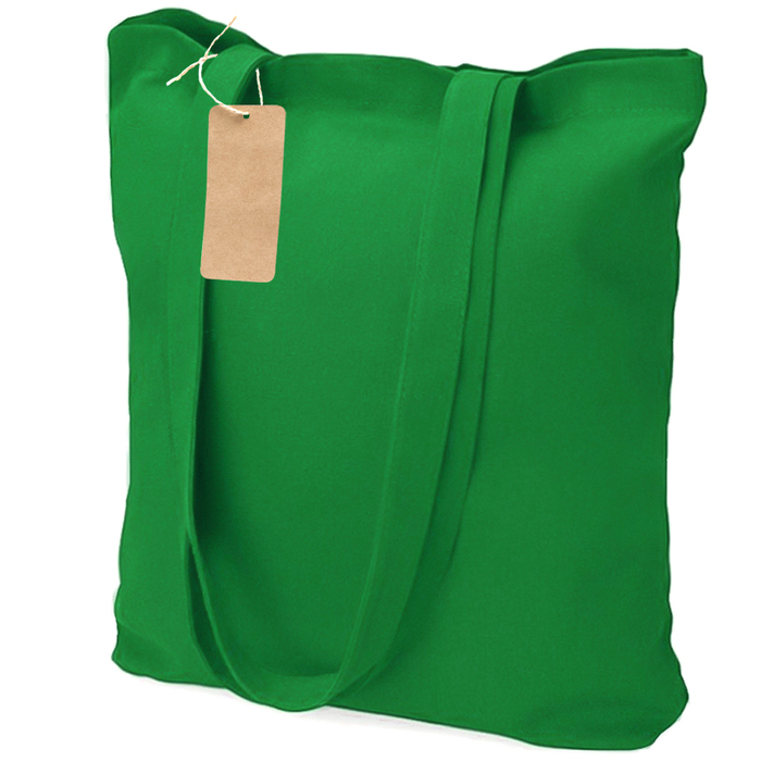 Сумка хозяйственная Bagsy easy To Go 105 г/м2, зелёная для нанесения логотипа