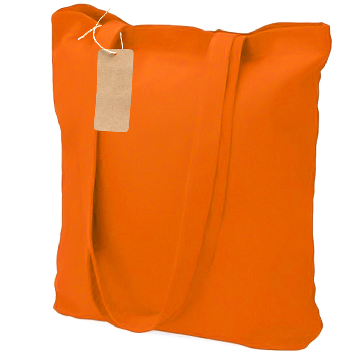 Сумка хозяйственная Bagsy easy To Go 105 г/м2, оранжевая для нанесения логотипа