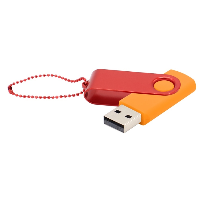 Флешка Designer To Go 2.0 USB 16Gb, оранжевый/красный для нанесения логотипа