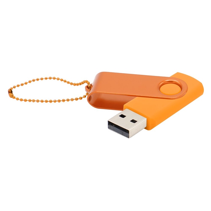 Флешка Designer To Go 2.0 USB 16Gb, оранжевый для нанесения логотипа