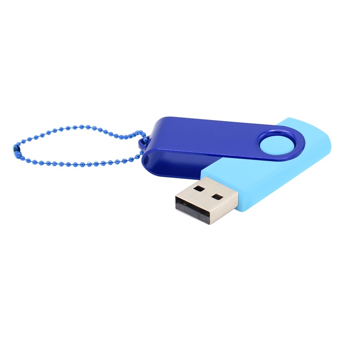 Флешка Designer To Go 2.0 USB 16Gb, голубой/синий для нанесения логотипа