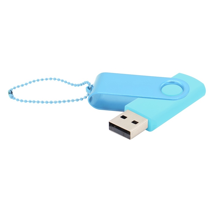 Флешка Designer To Go 2.0 USB 16Gb, бирюзовый/голубой для нанесения логотипа