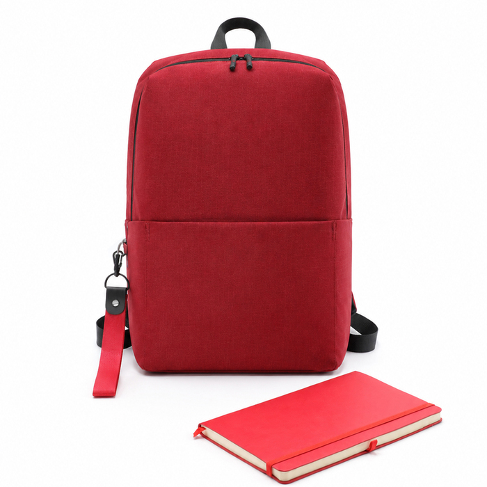 Подарочный набор BACK TO THE SCHOOL, красный для нанесения логотипа